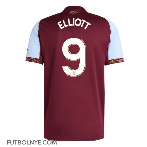 Camiseta Aston Villa Harvey Elliott #9 Primera Equipación 2025-26 manga corta Camiseta Aston Villa Harvey Elliott #9 Primera Equipación 2025-26 manga corta
